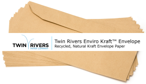 Recycled, Natural Kraft Envelope Paper