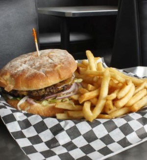 Image of burger and fries