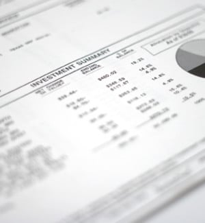 Financial statement printed on freesheet alternative Frontier Supreme