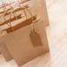 Brown kraft shopping bags