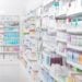 Shelves of a pharmacy