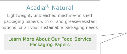 Learn more about our food service packaging papers