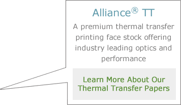 Learn more about our thermal transfer label papers