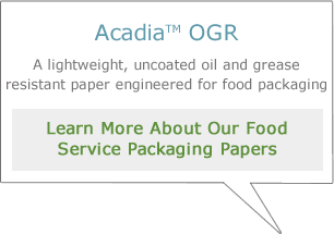 Learn more about our food service packaging papers